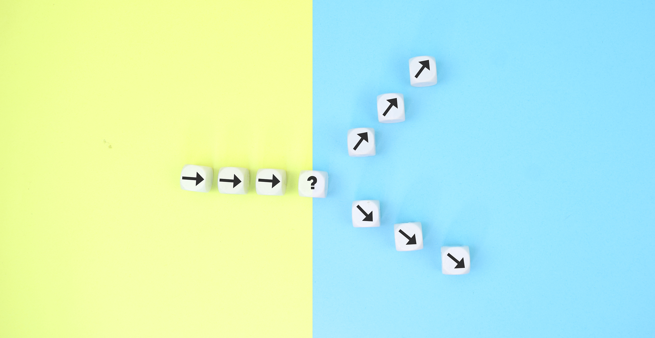 Illustration of a path that splits into two distinct directions at a decision point, symbolizing a critical organizational inflection point where choices determine the future course.